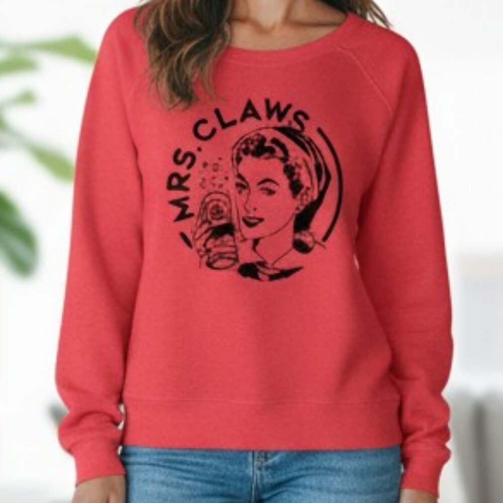 "Mrs. Claws" Holiday Graphic Pullover - Picture 2 of 7